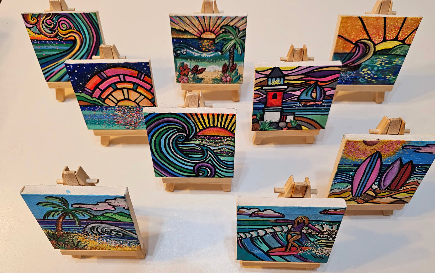 Mini oil paintings - Saltwater pleasures