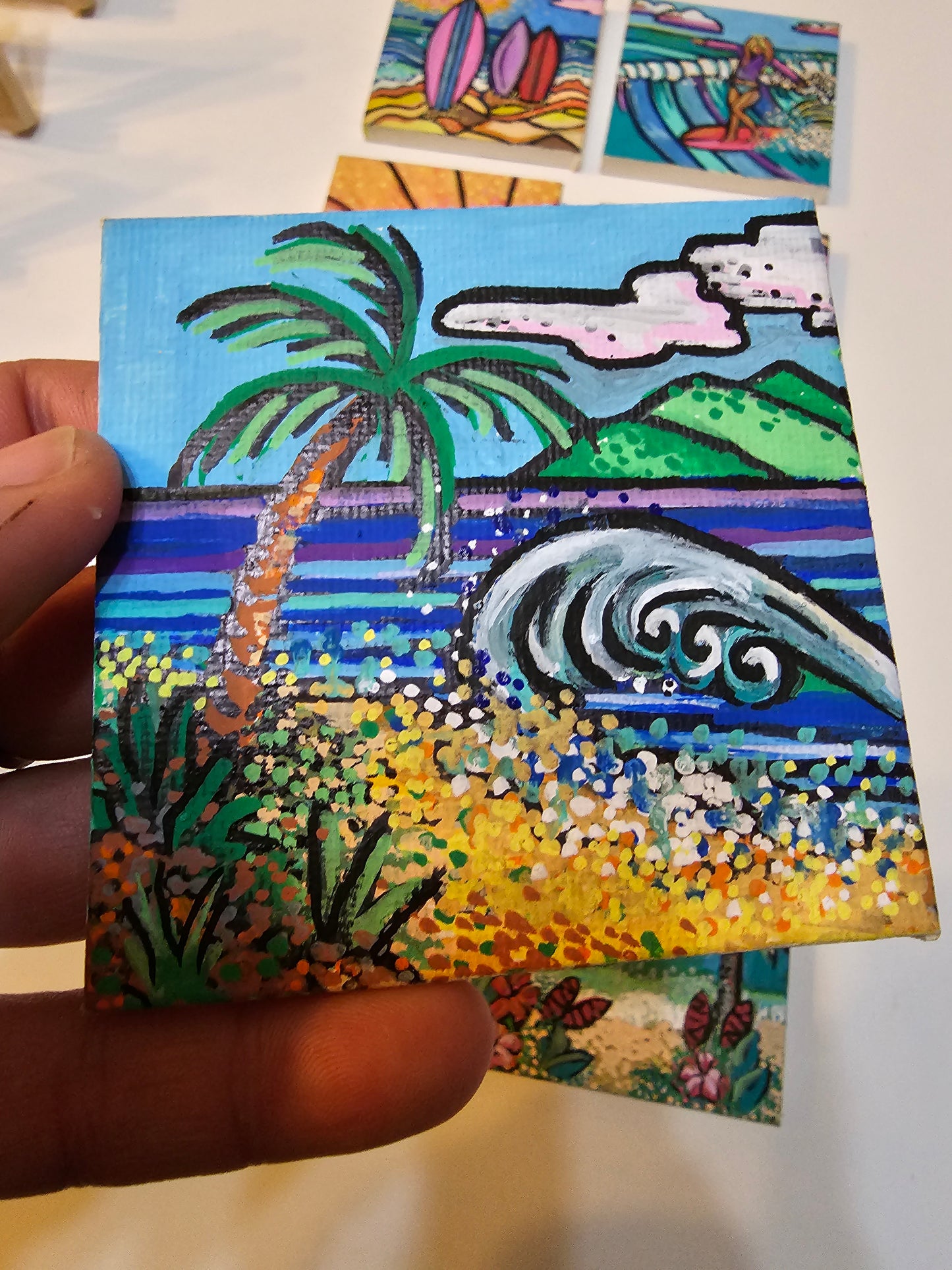 Mini oil paintings - Saltwater pleasures