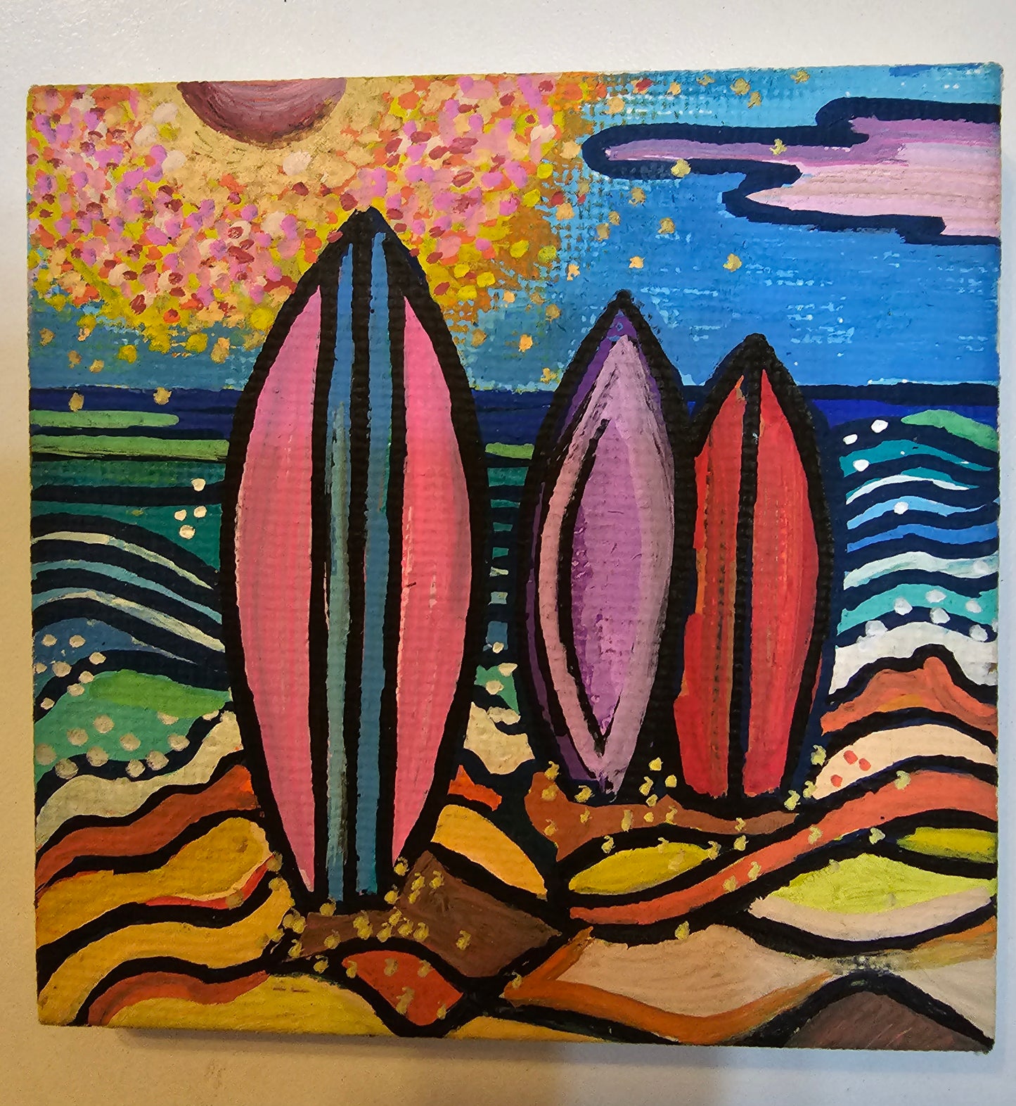 Mini oil paintings - Saltwater pleasures