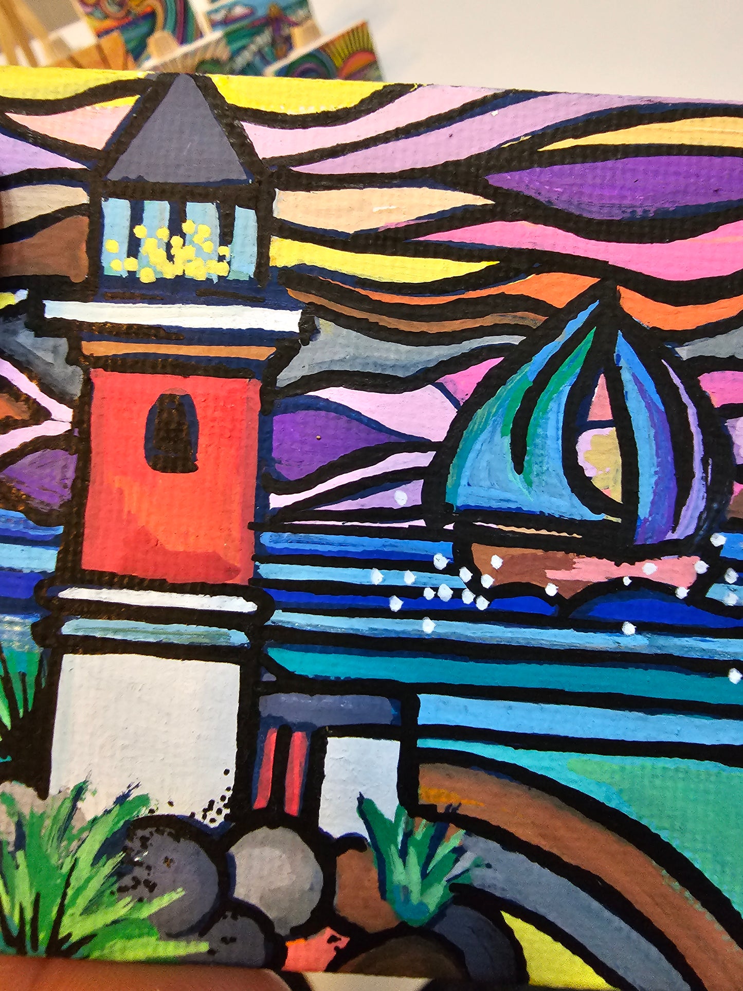 Mini oil paintings - Saltwater pleasures