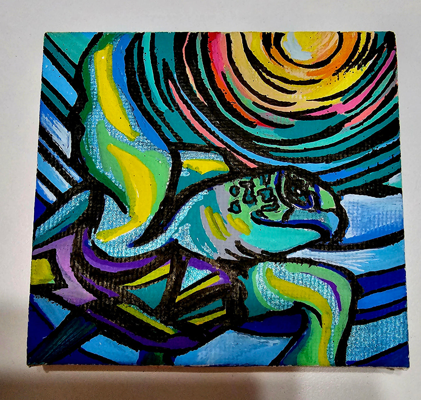 Mini oil paintings on canvas - Marine magic