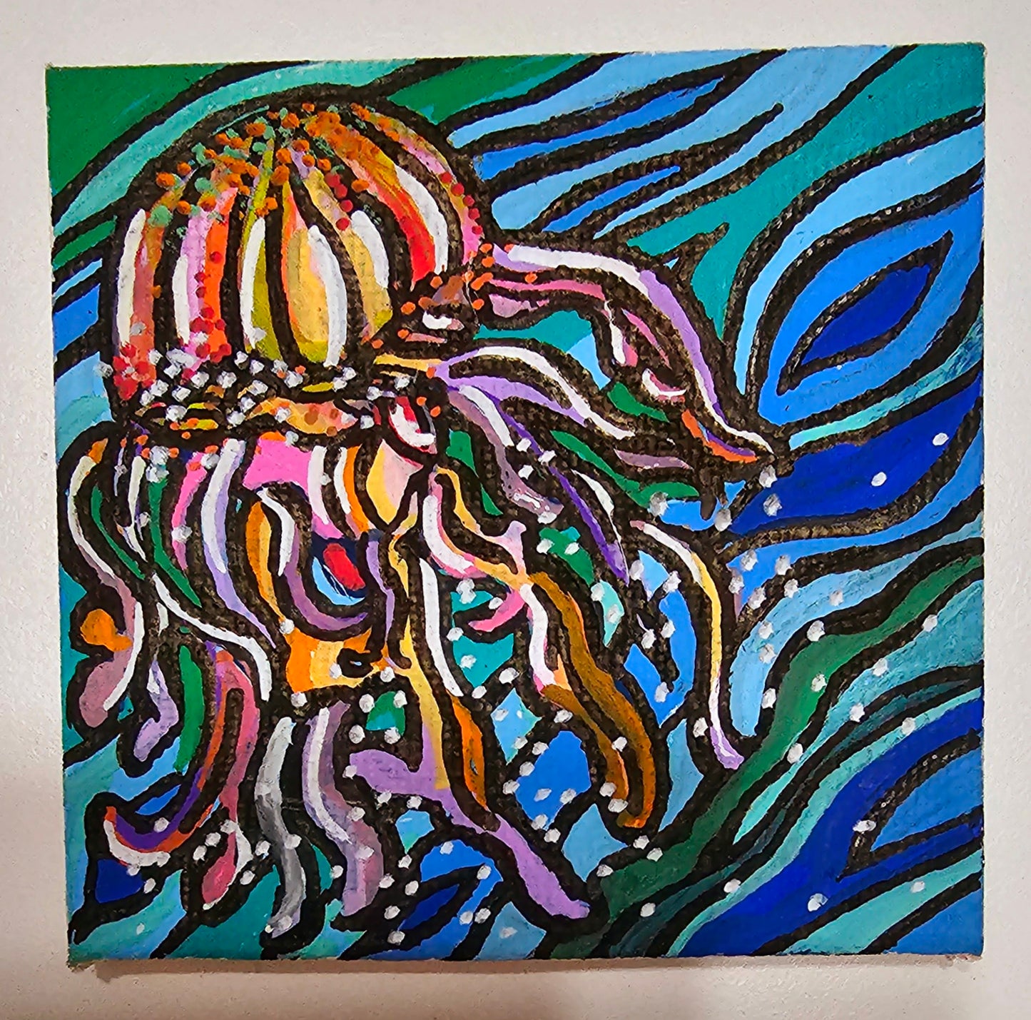 Mini oil paintings on canvas - Marine magic