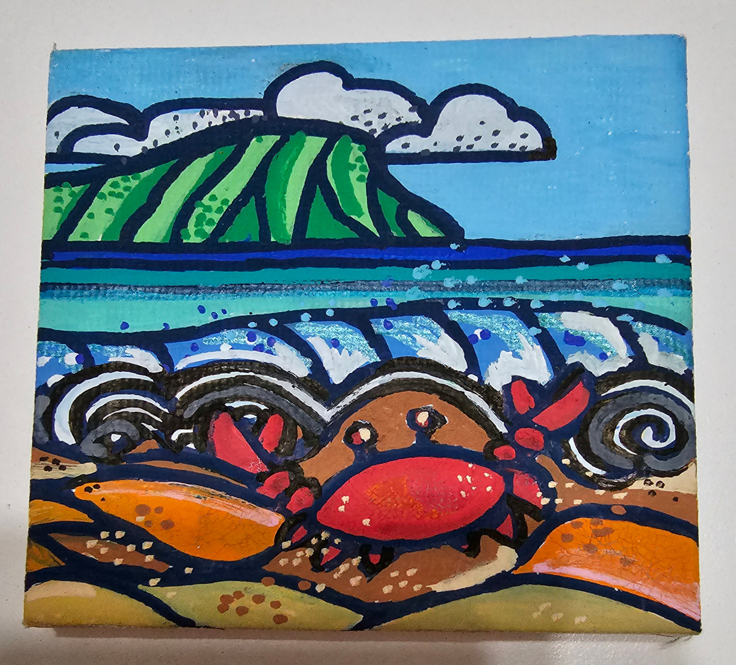 Mini oil paintings on canvas - Marine magic