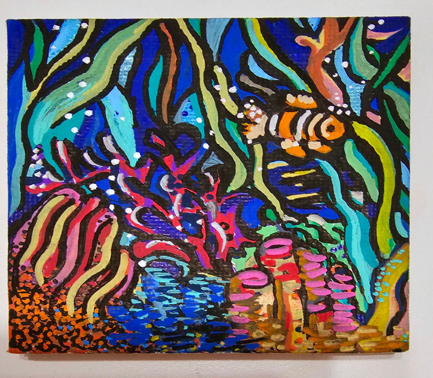 Mini oil paintings on canvas - Marine magic