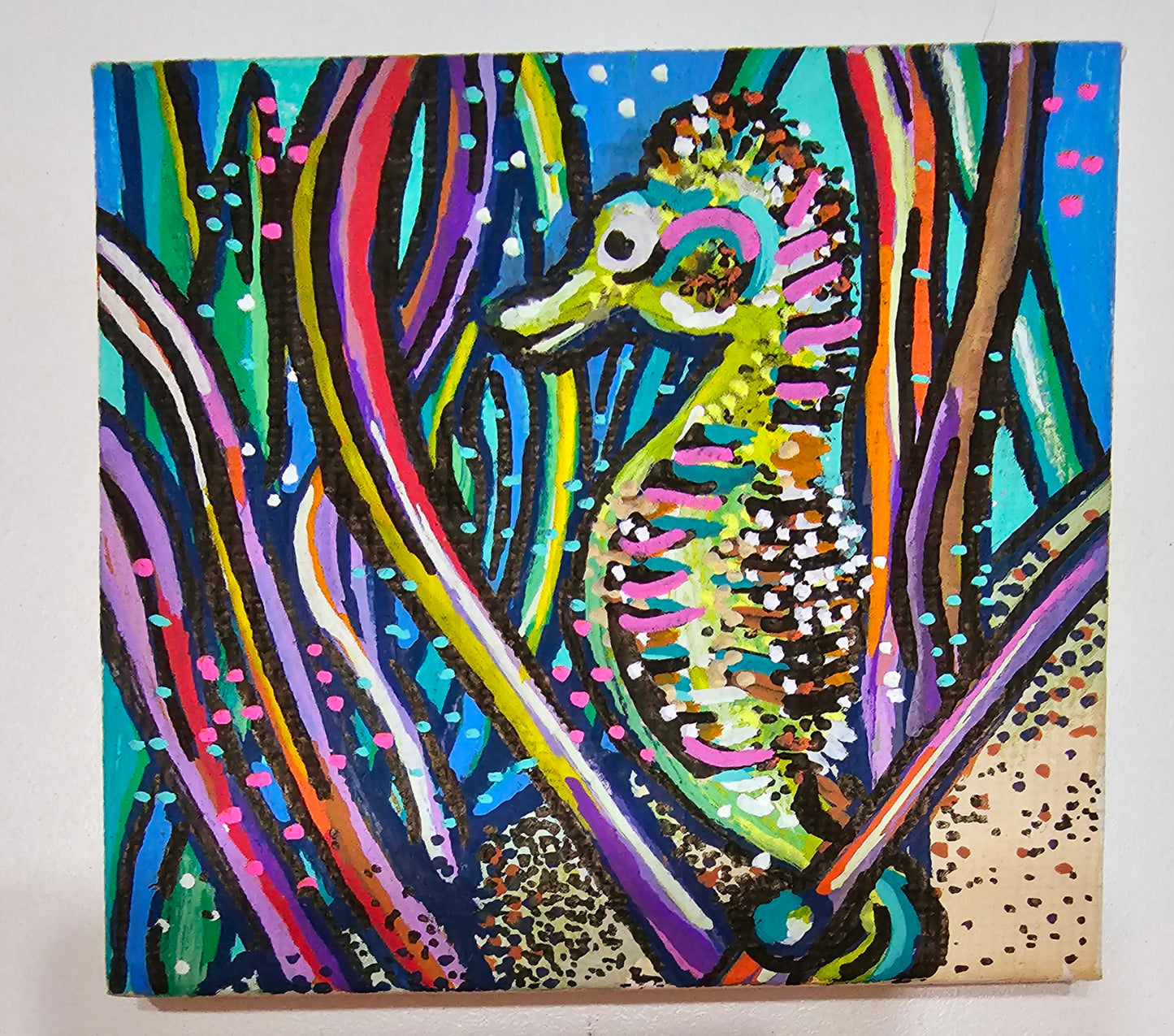 Mini oil paintings on canvas - Marine magic