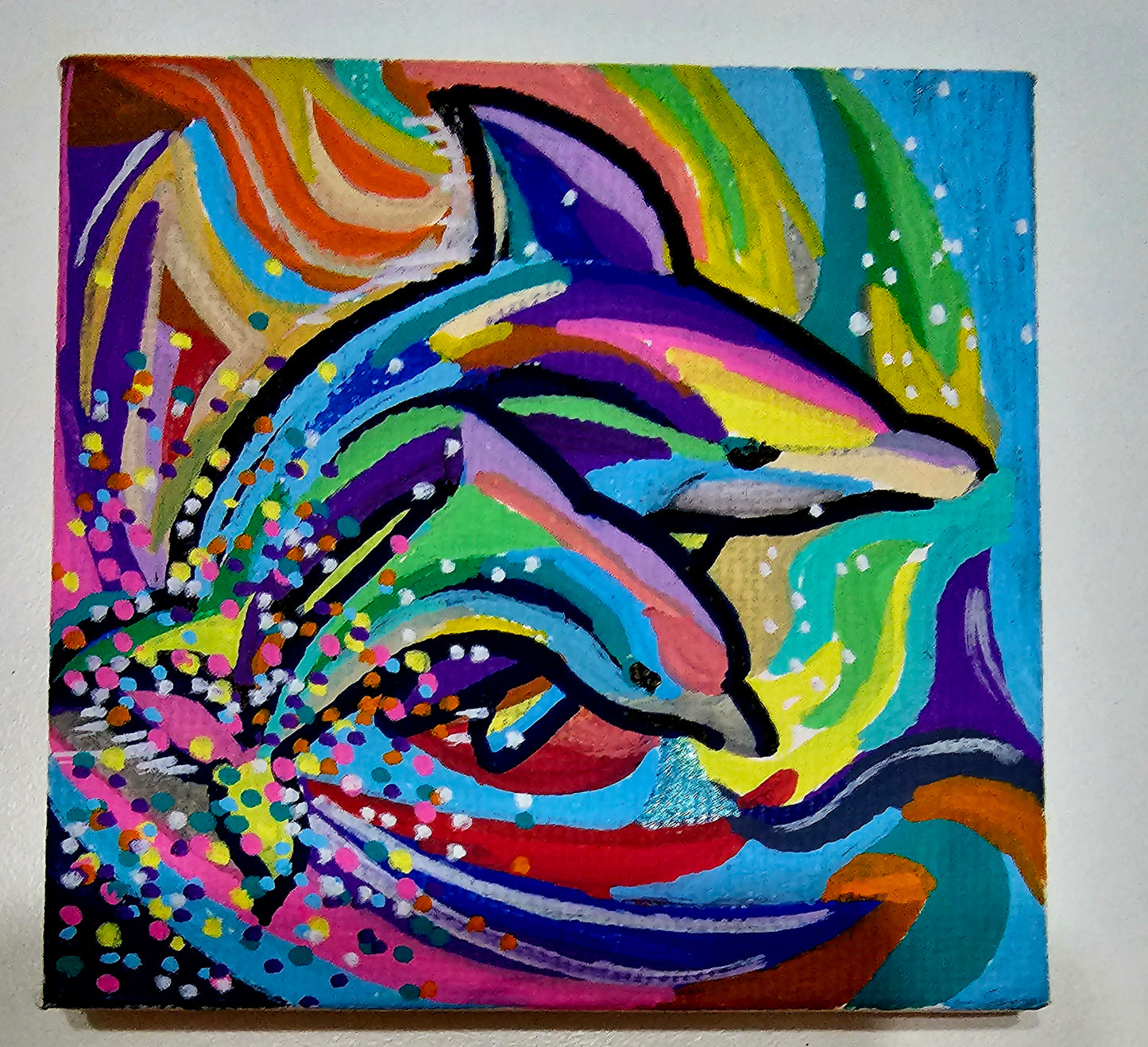 Mini oil paintings on canvas - Marine magic