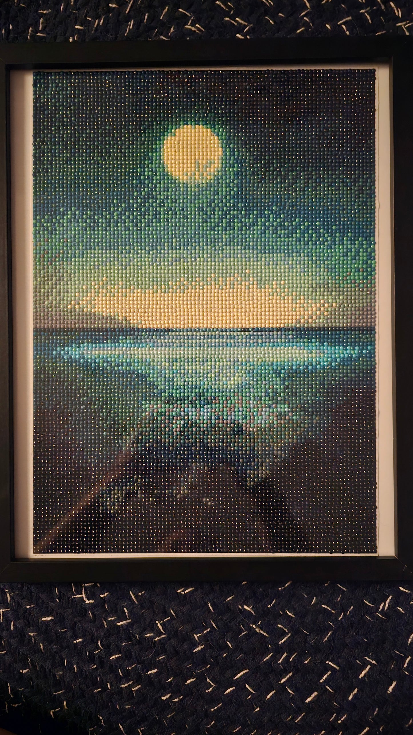 Groovy baby framed artwork - Ocean moonrise