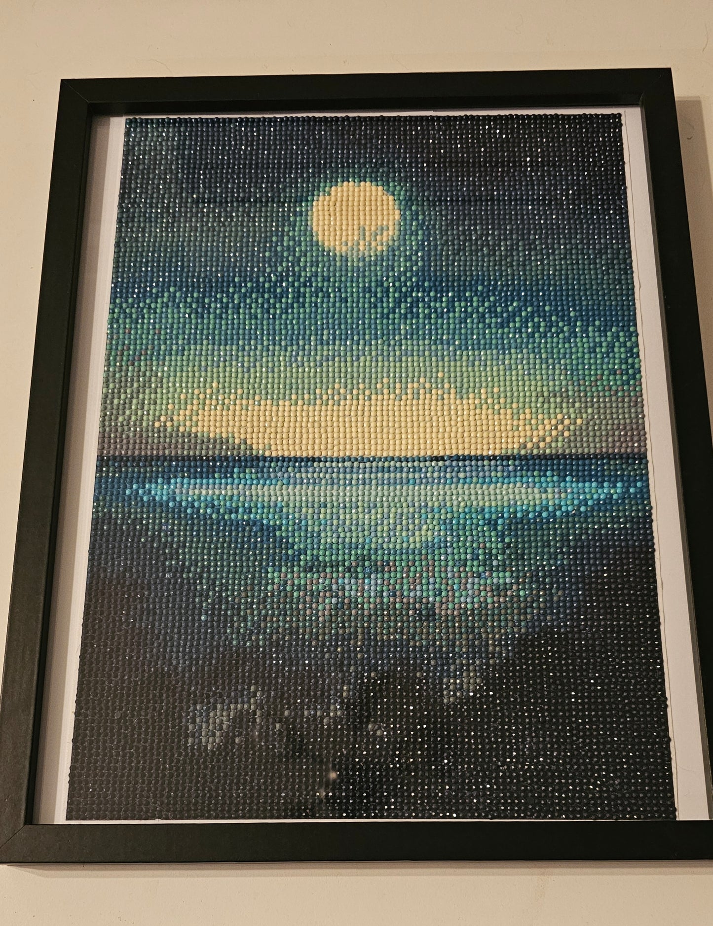 Groovy baby framed artwork - Ocean moonrise