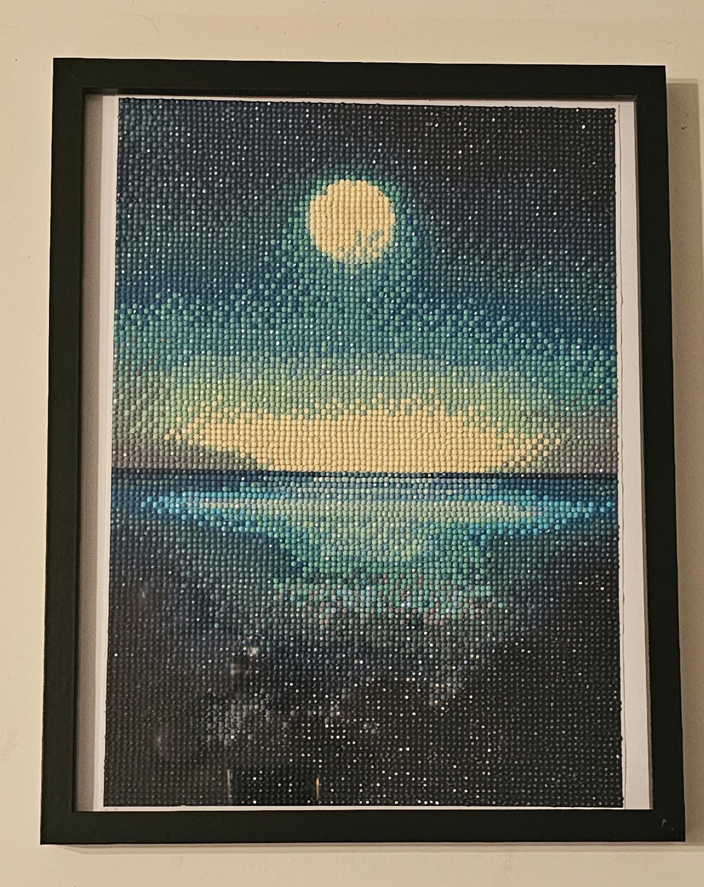 Groovy baby framed artwork - Ocean moonrise