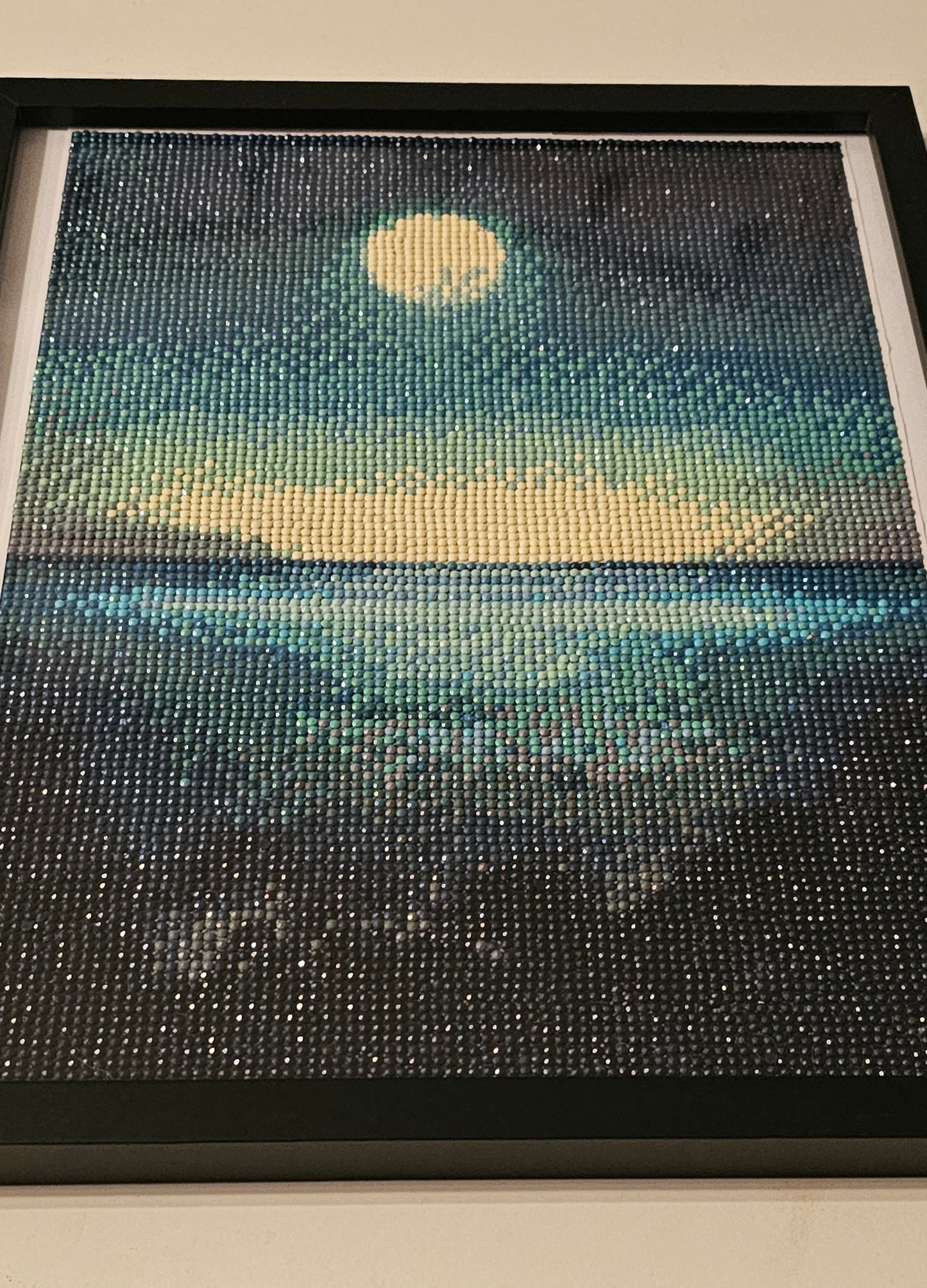 Groovy baby framed artwork - Ocean moonrise