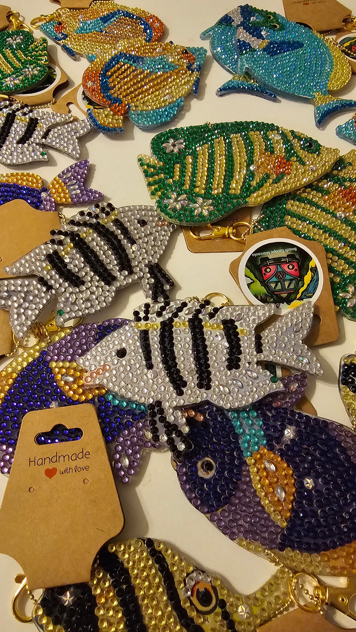 Beach bag bling - Tropical fish (large)