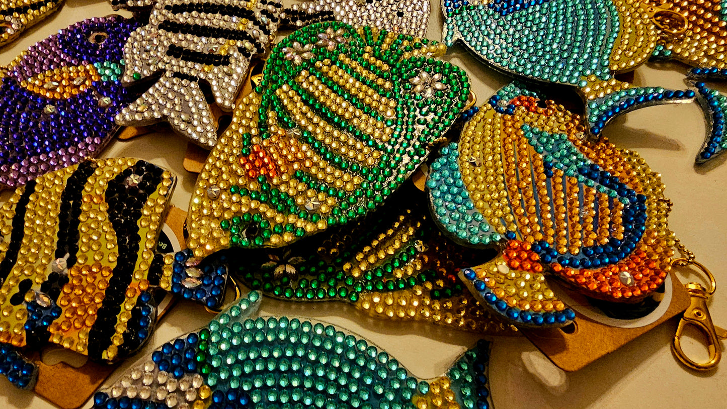 Beach bag bling - Tropical fish (large)