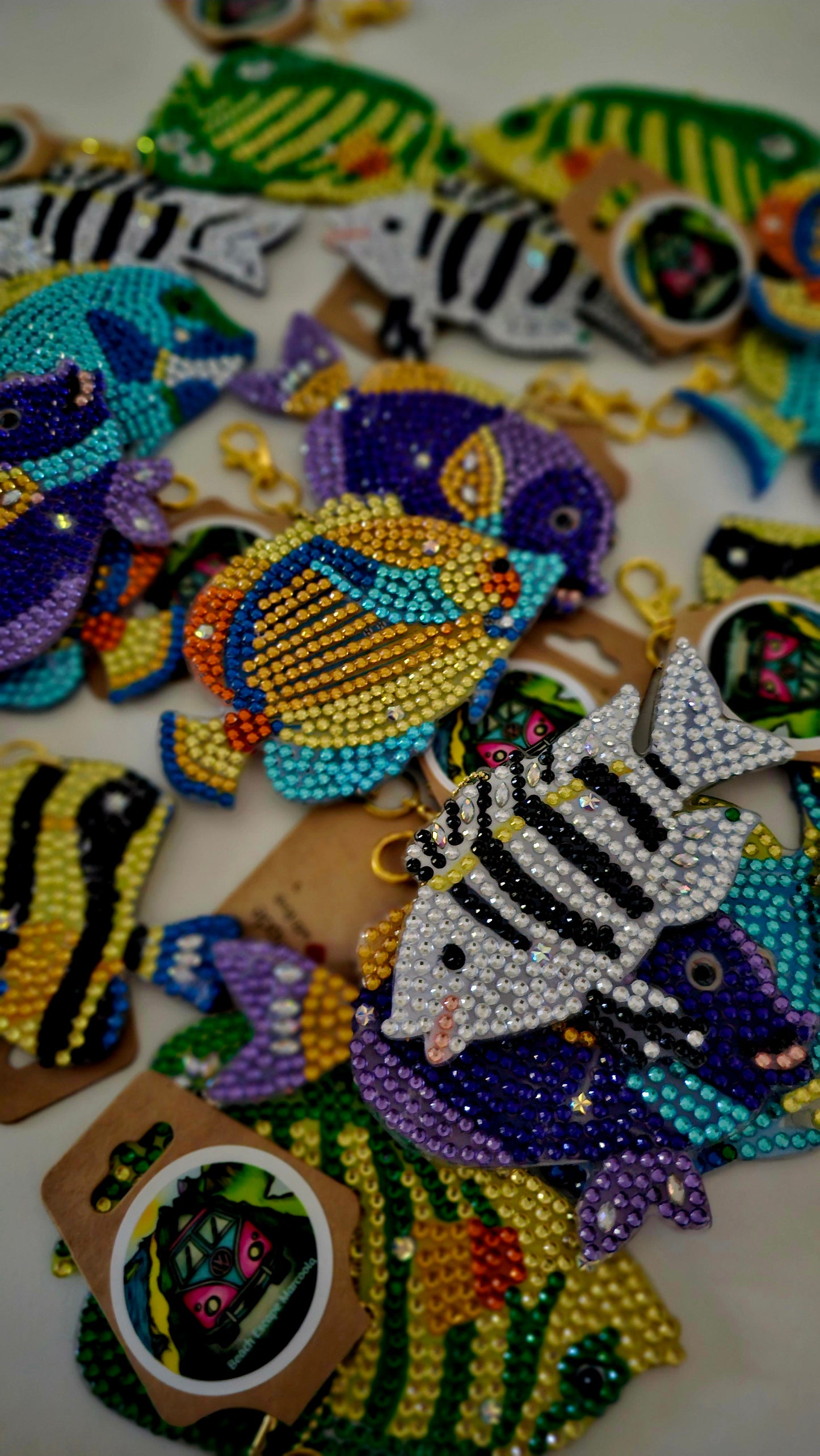 Beach bag bling - Tropical fish (large)