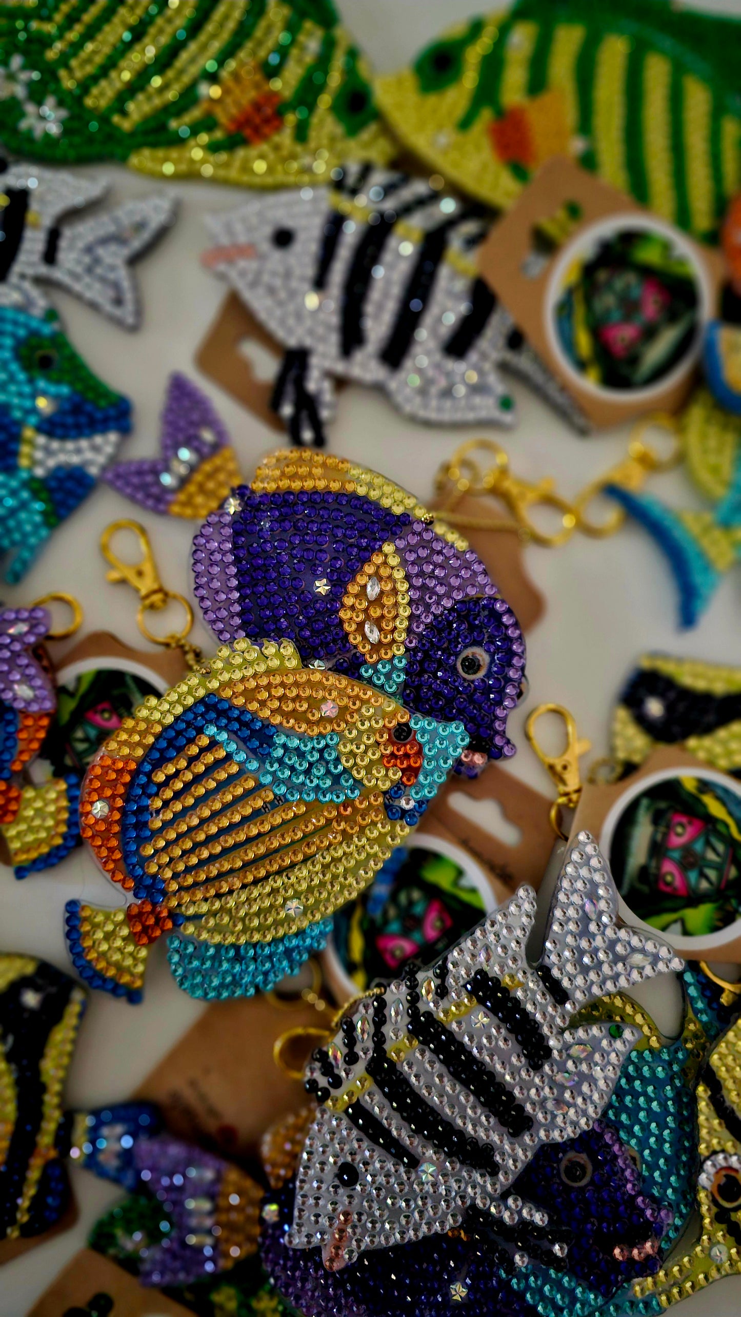 Beach bag bling - Tropical fish (large)