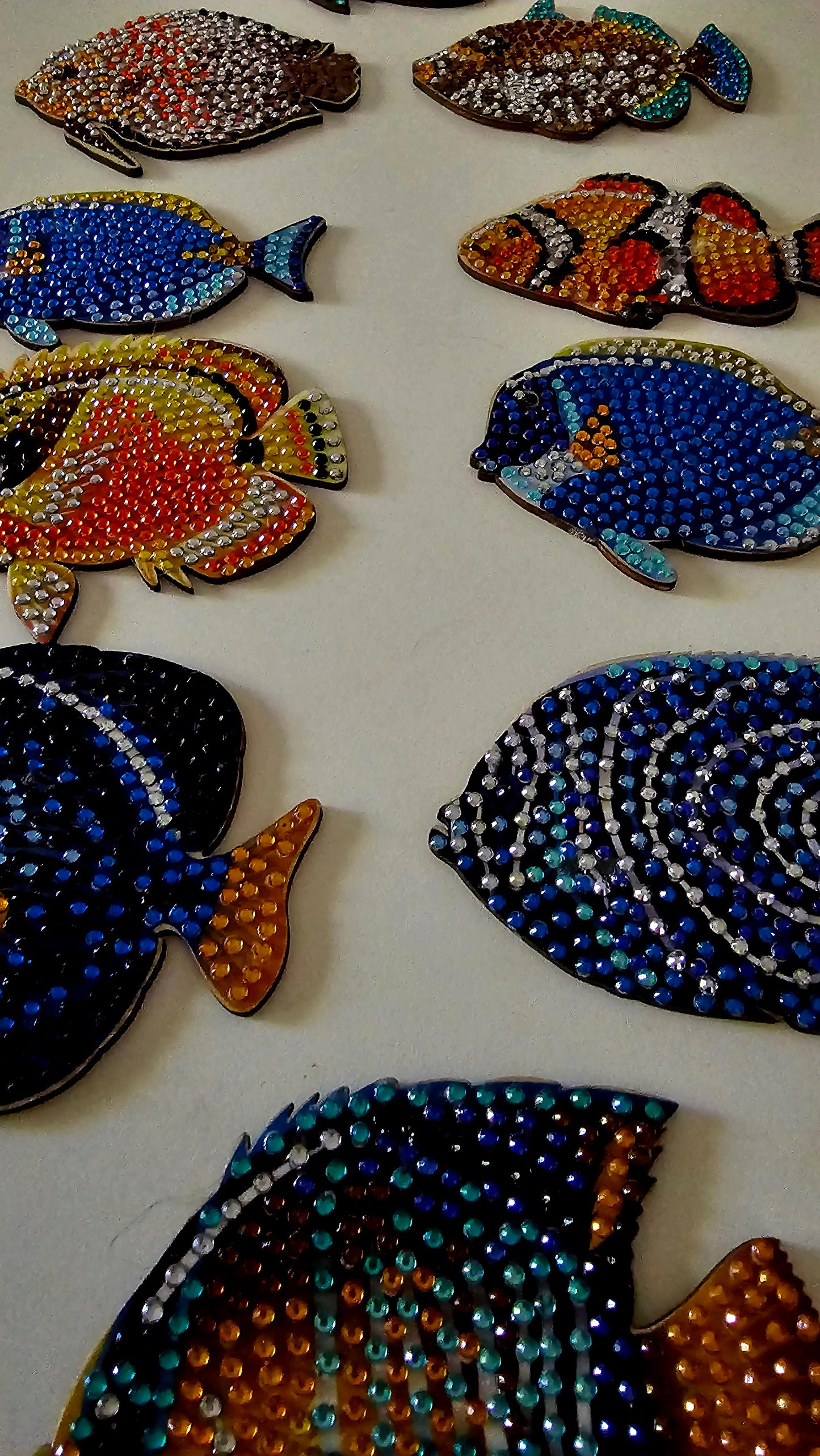 Tropical fish coasters/ fish wall art