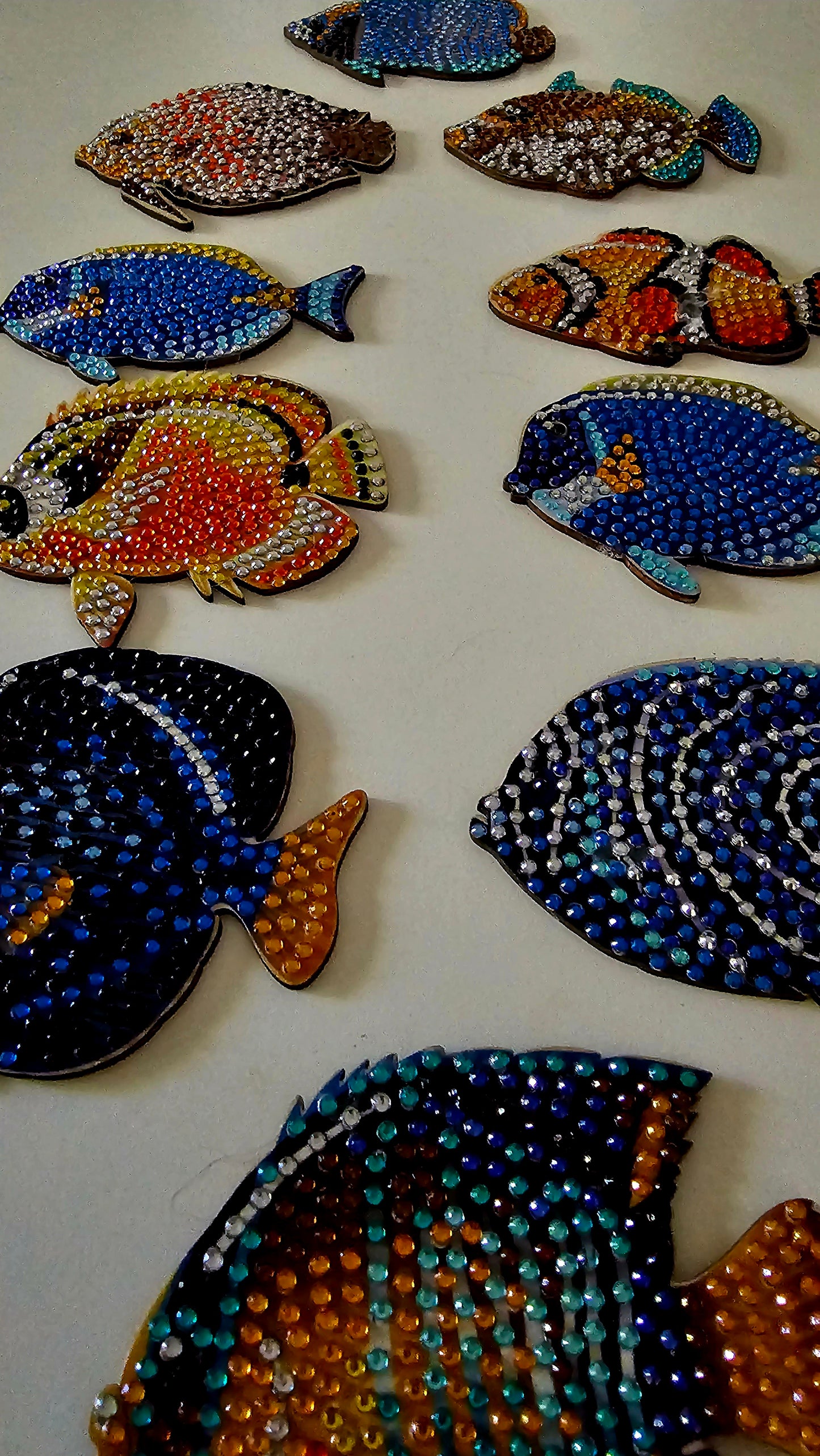 Tropical fish coasters/ fish wall art