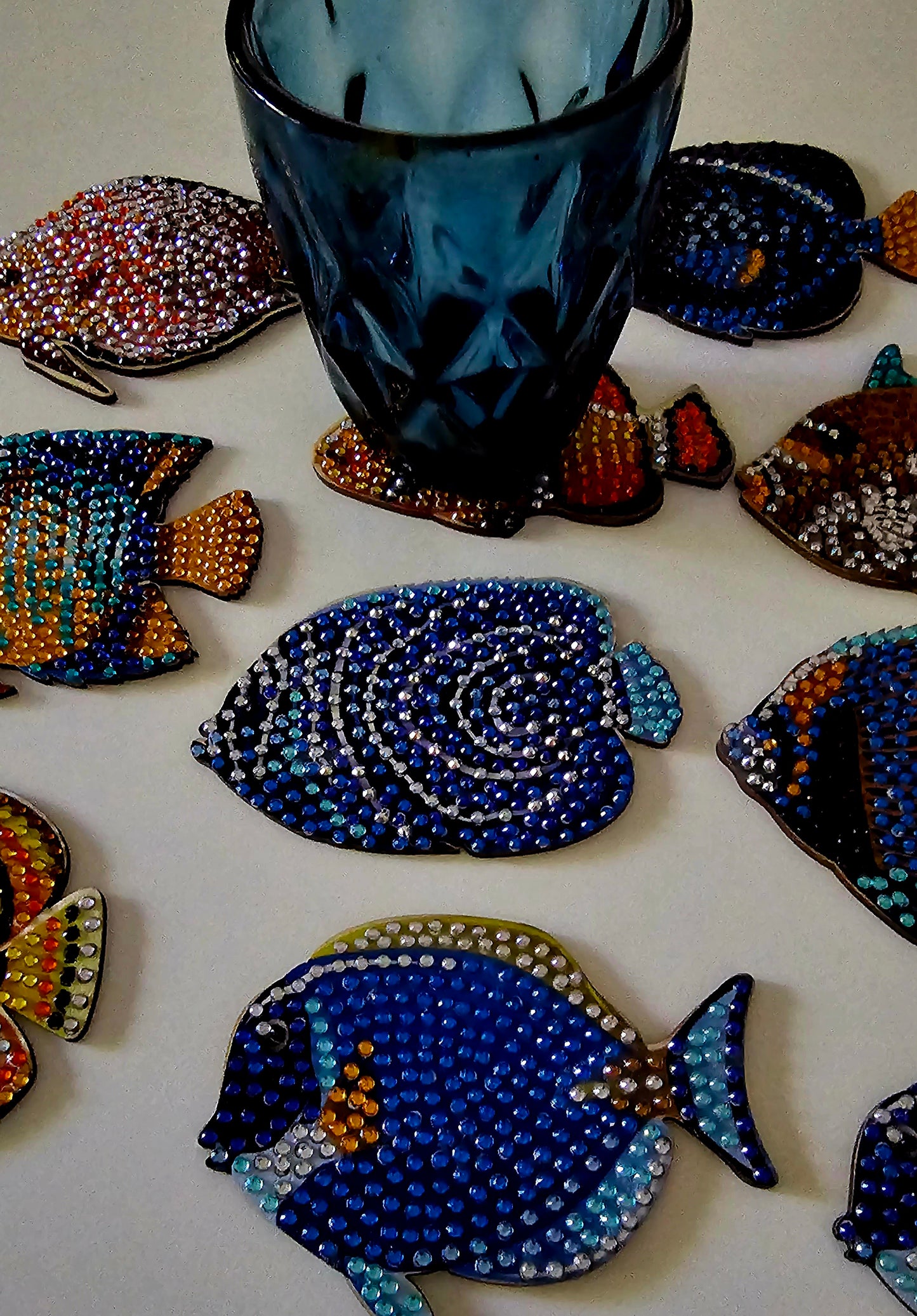 Tropical fish coasters/ fish wall art