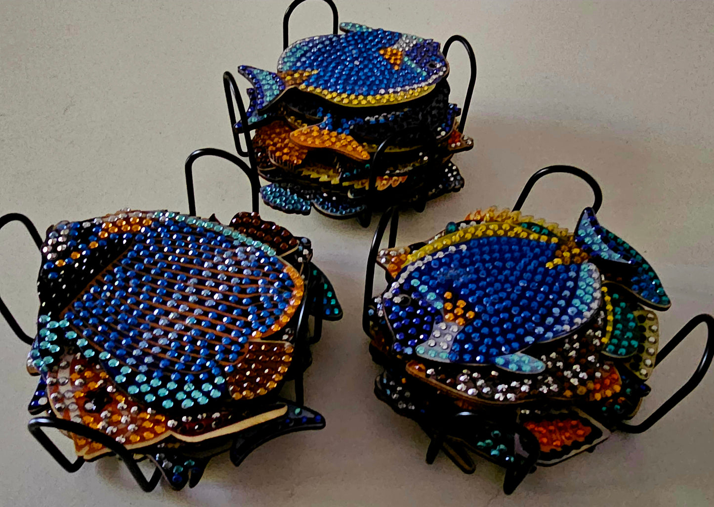 Tropical fish coasters/ fish wall art
