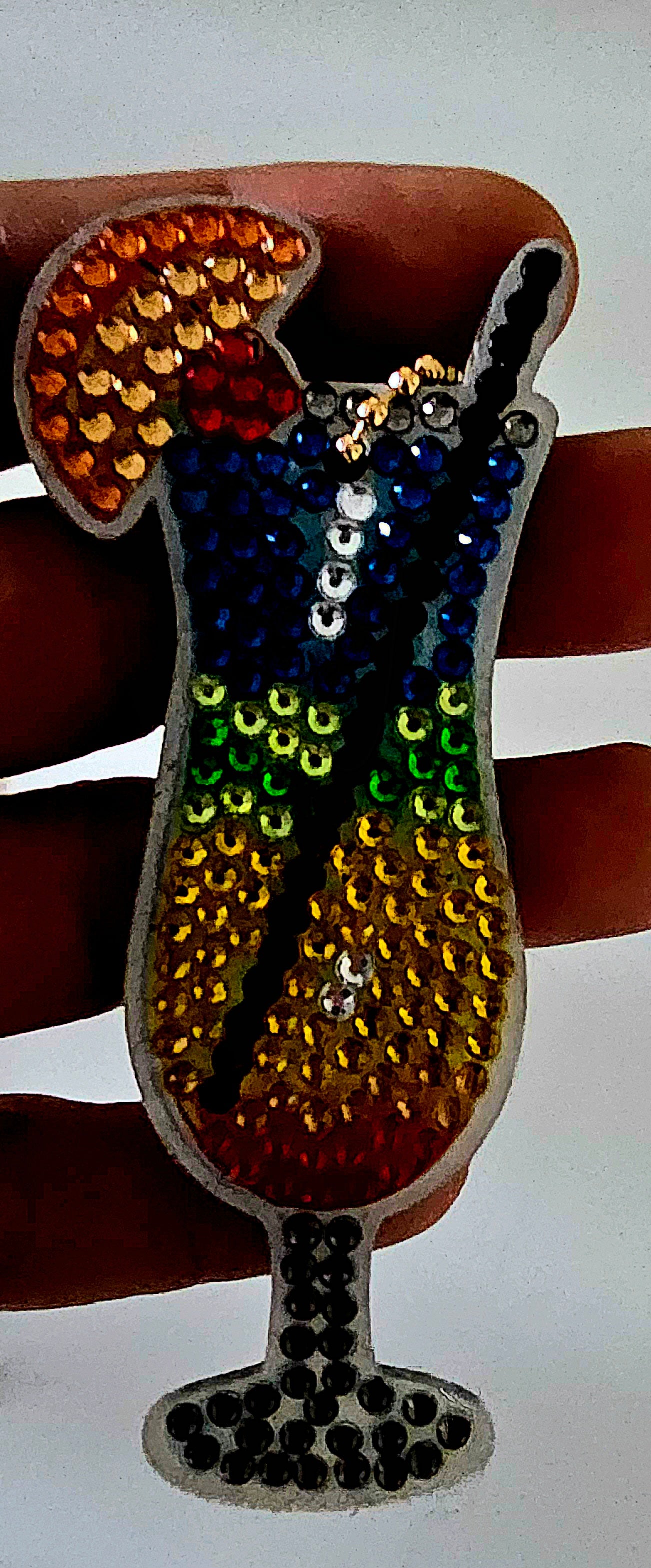 Boho Beach bag bling - Summer cocktails