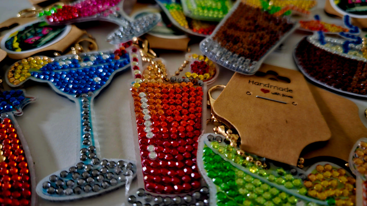 Boho Beach bag bling - Summer cocktails