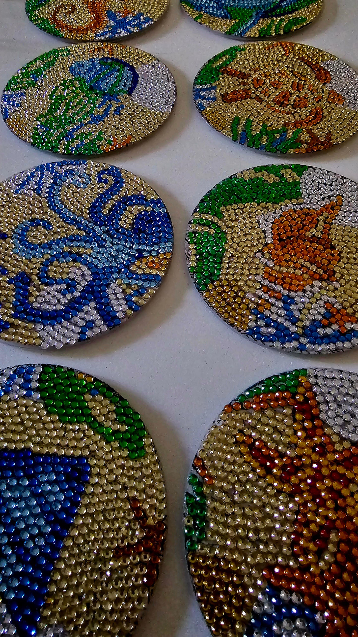 Beach house bling coaster set