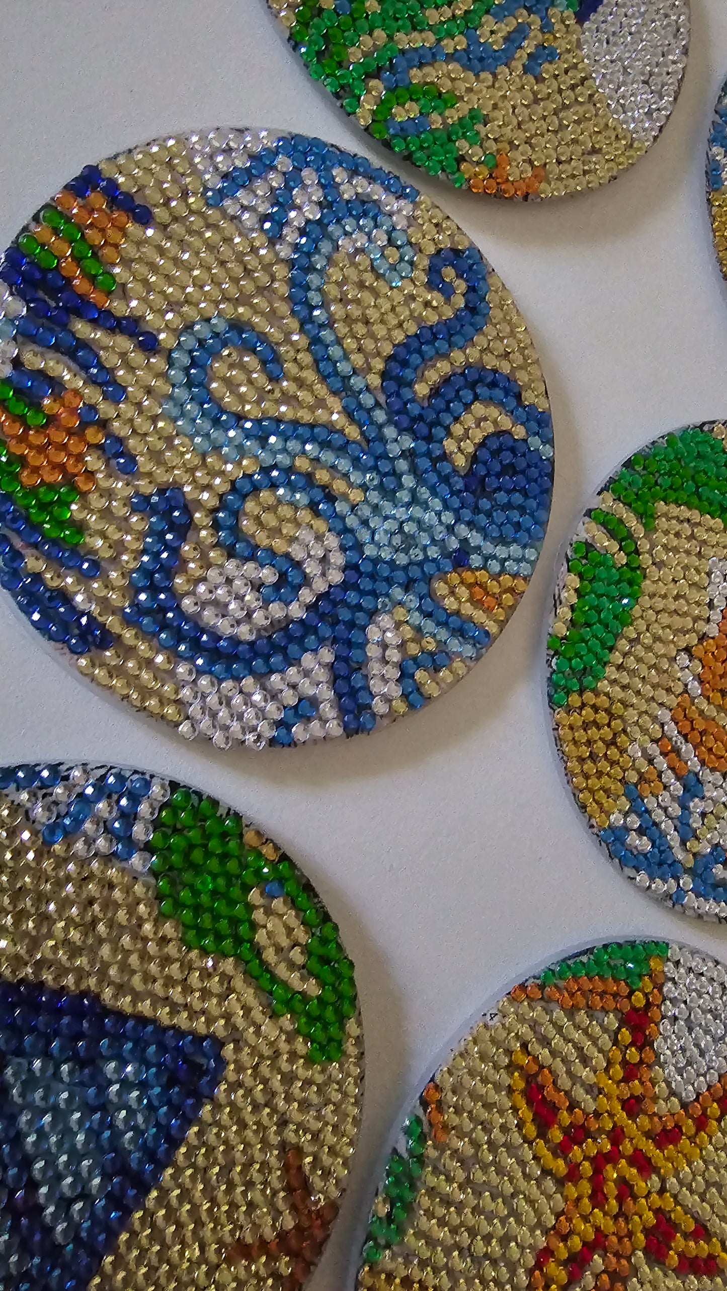 Beach house bling coaster set