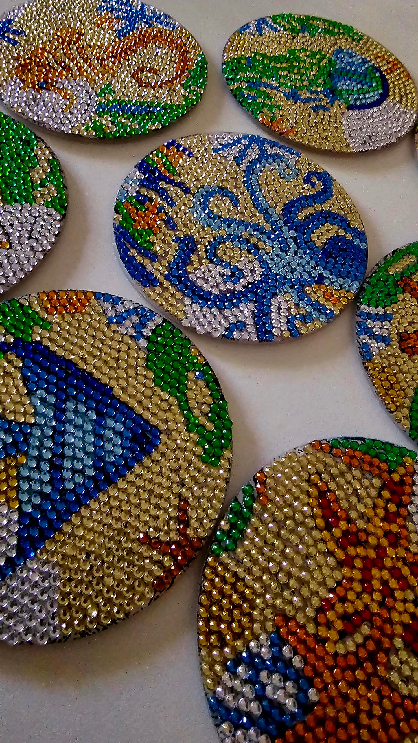 Beach house bling coaster set