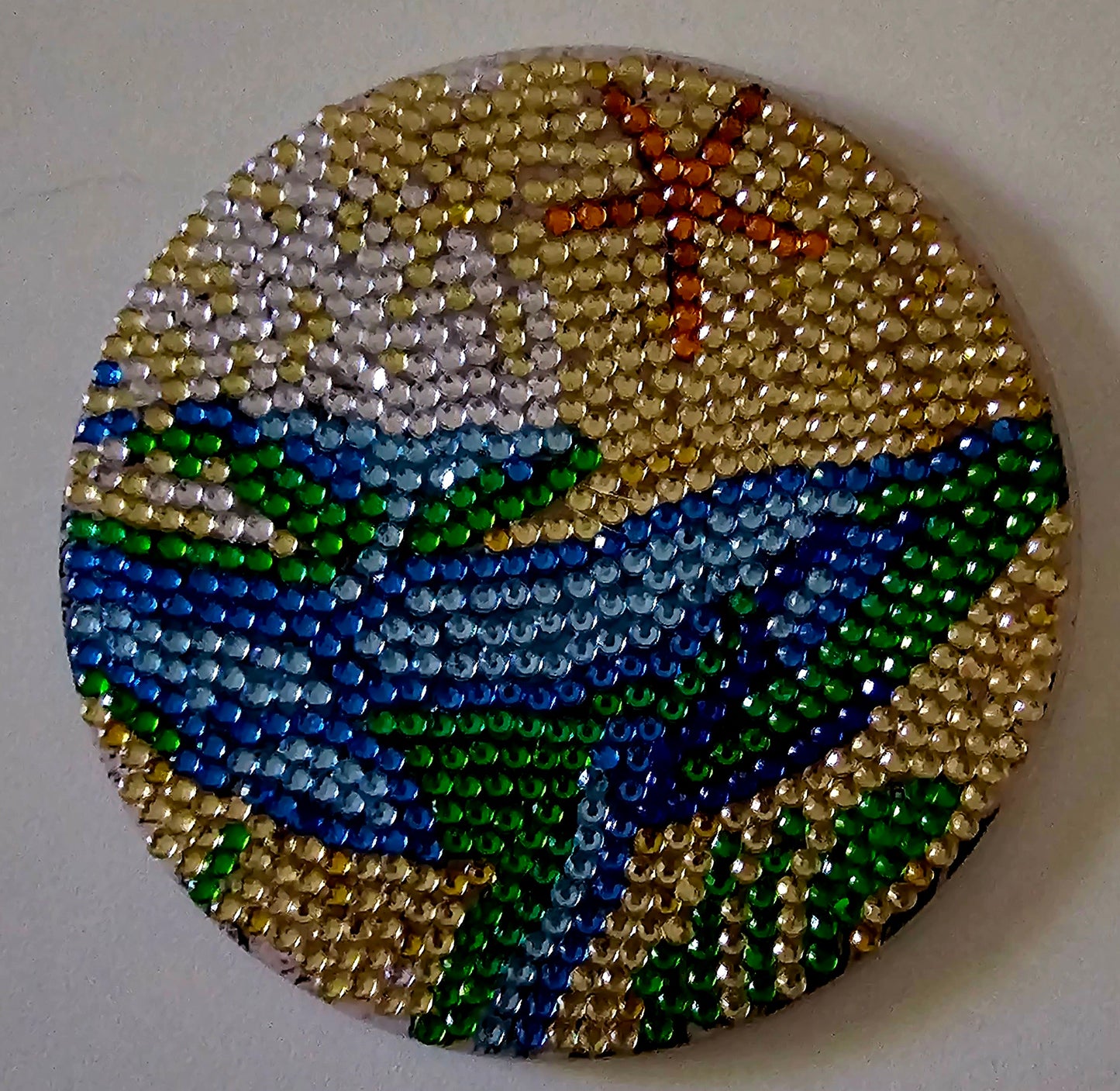 Beach house bling coaster set