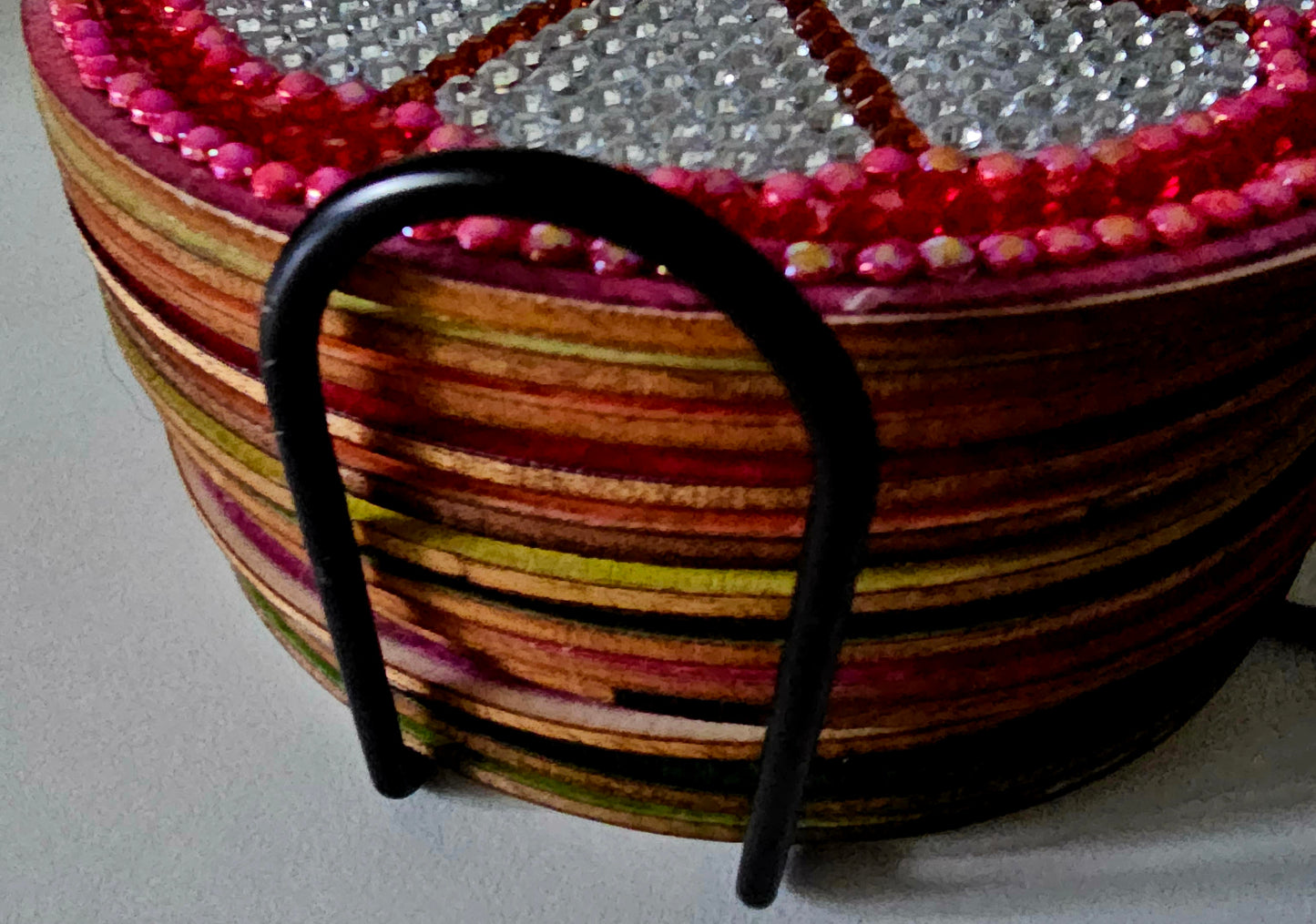Summer fruit slices - coaster set
