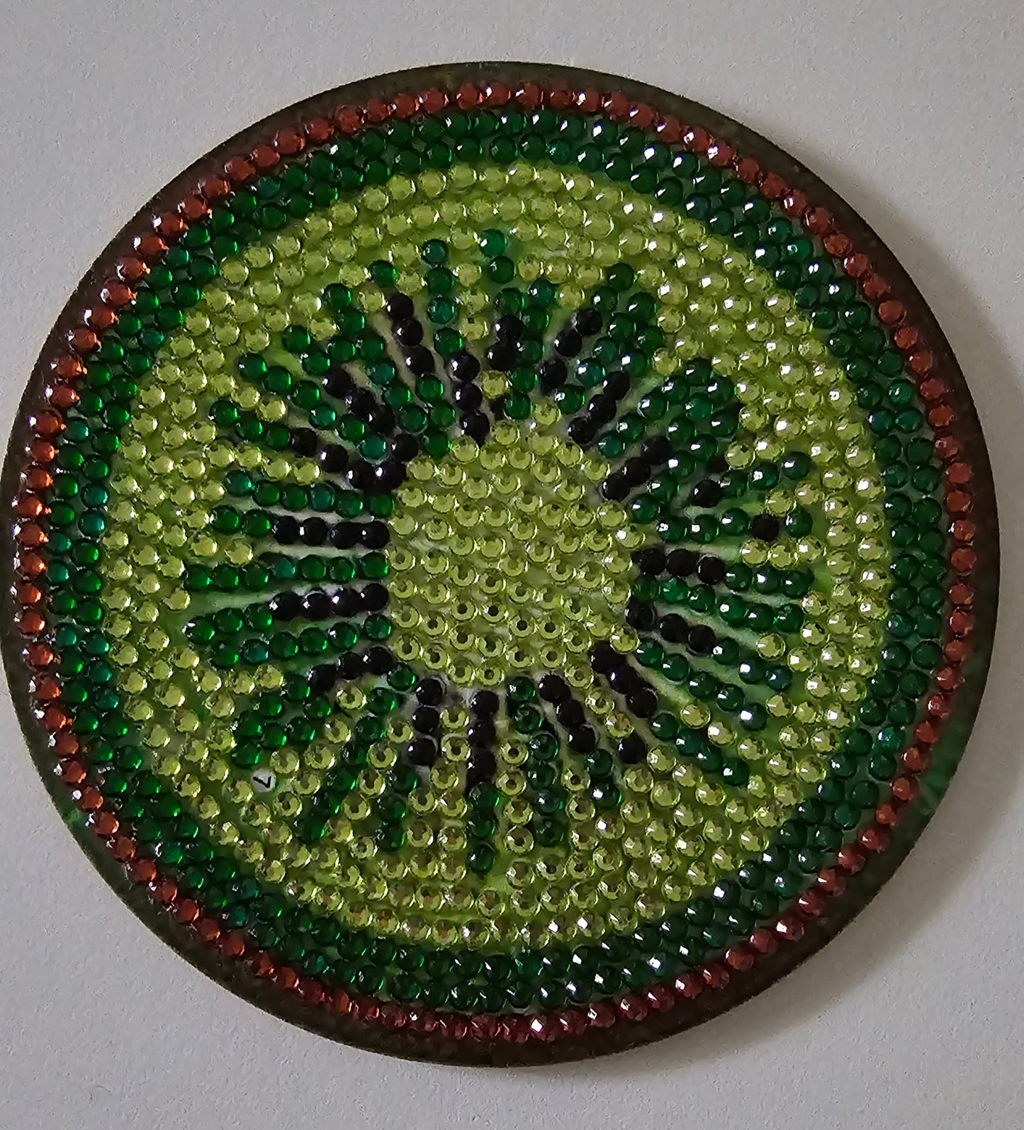 Summer fruit slices - coaster set