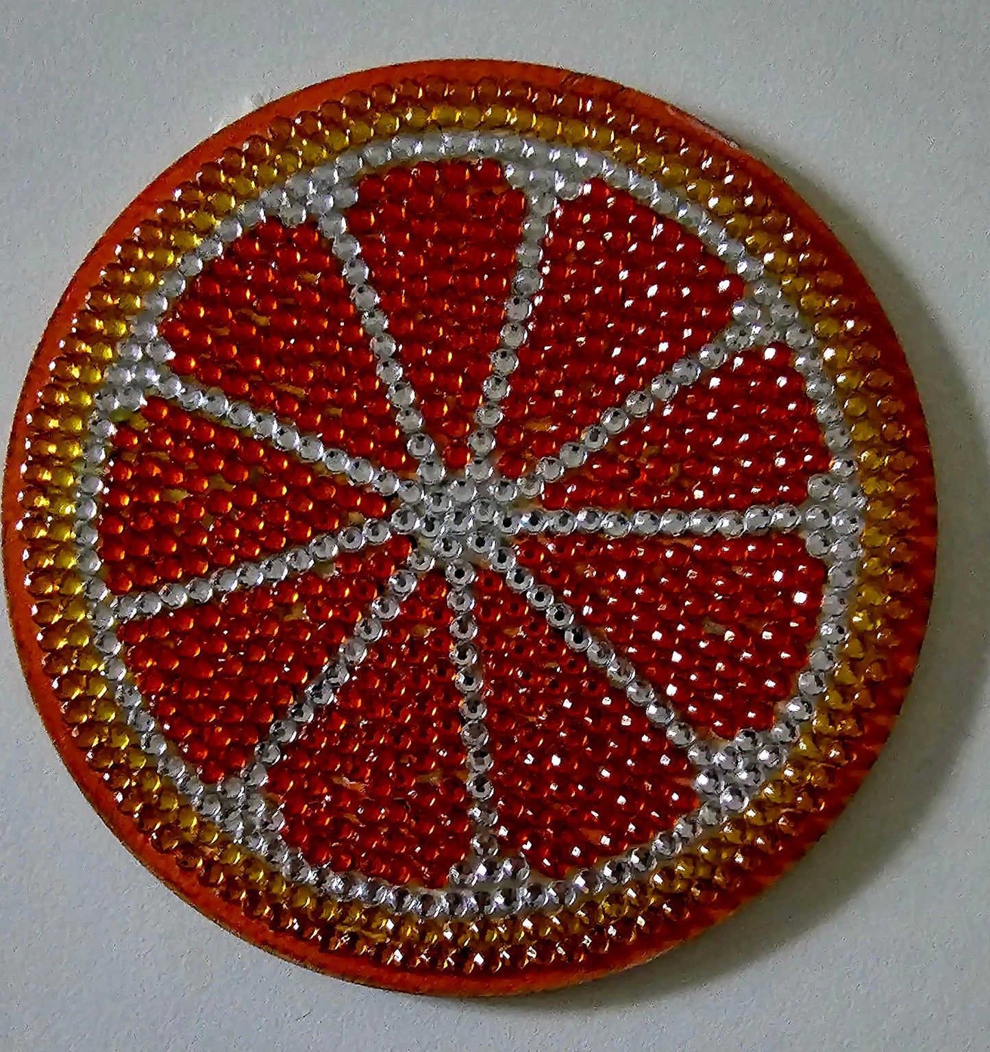 Summer fruit slices - coaster set
