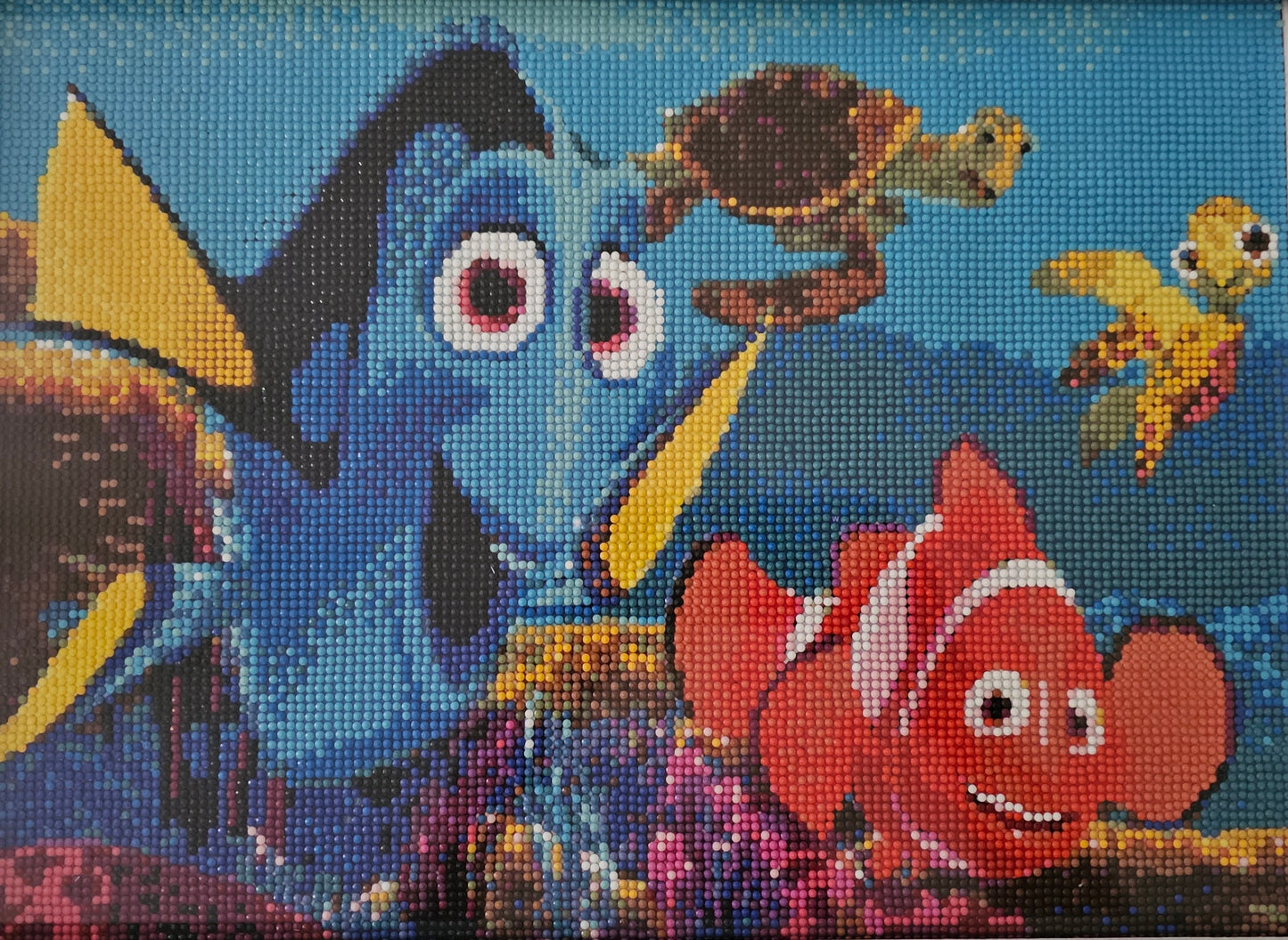 Groovy baby framed artwork - Nemo and friends