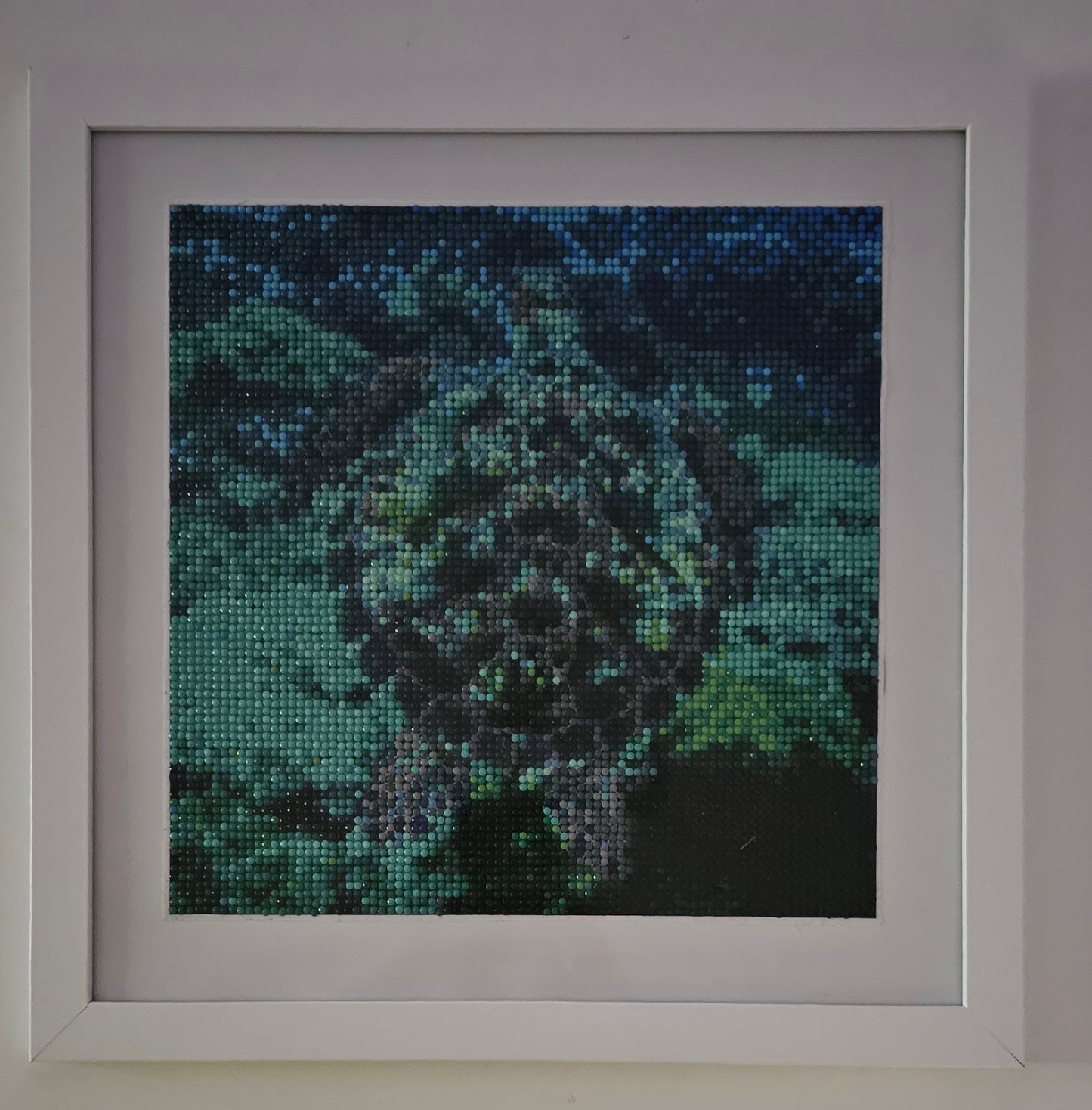 Groovy baby framed artwork - Green Sea turtle