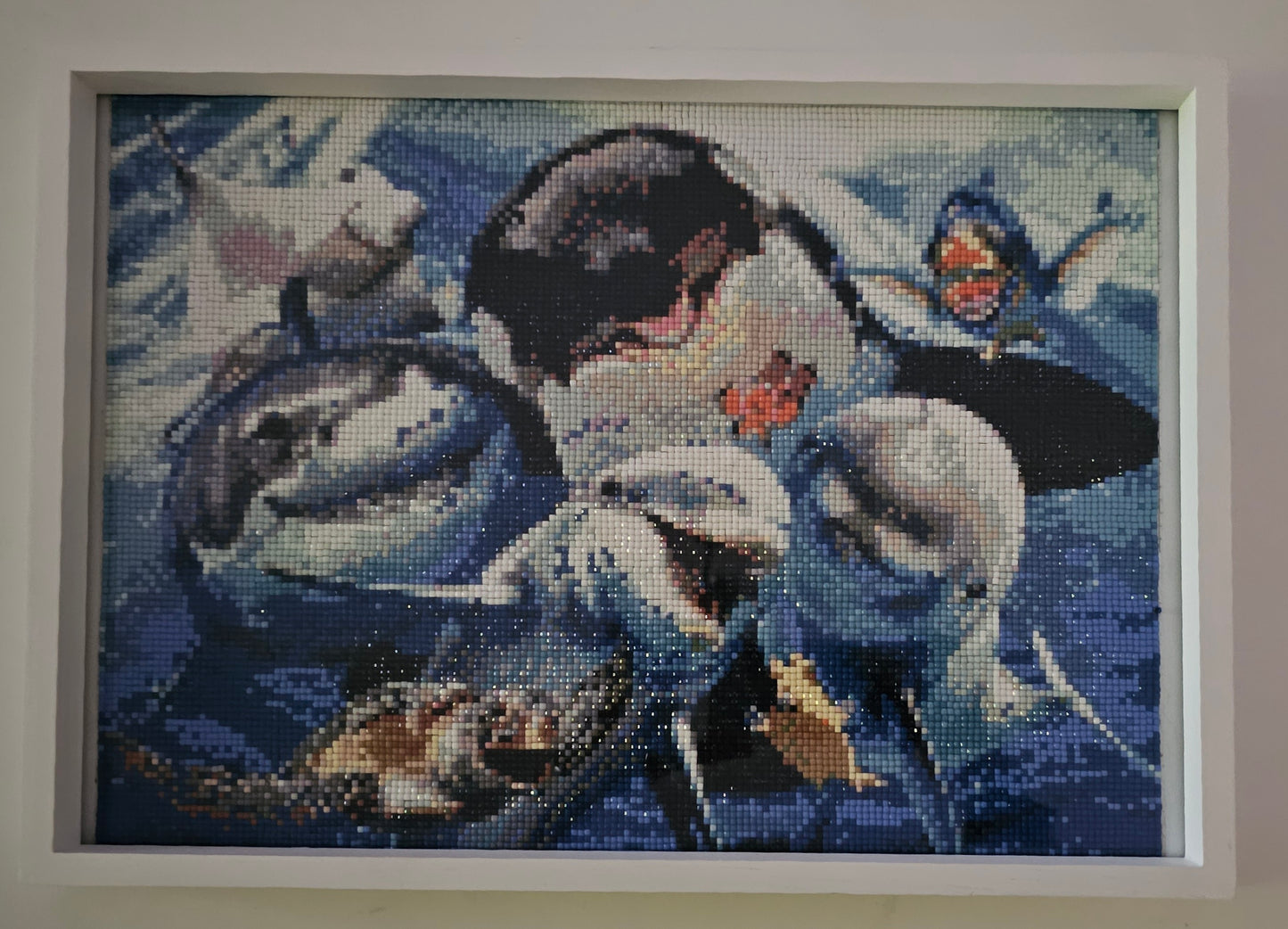 Groovy baby framed artwork - Marine selfie