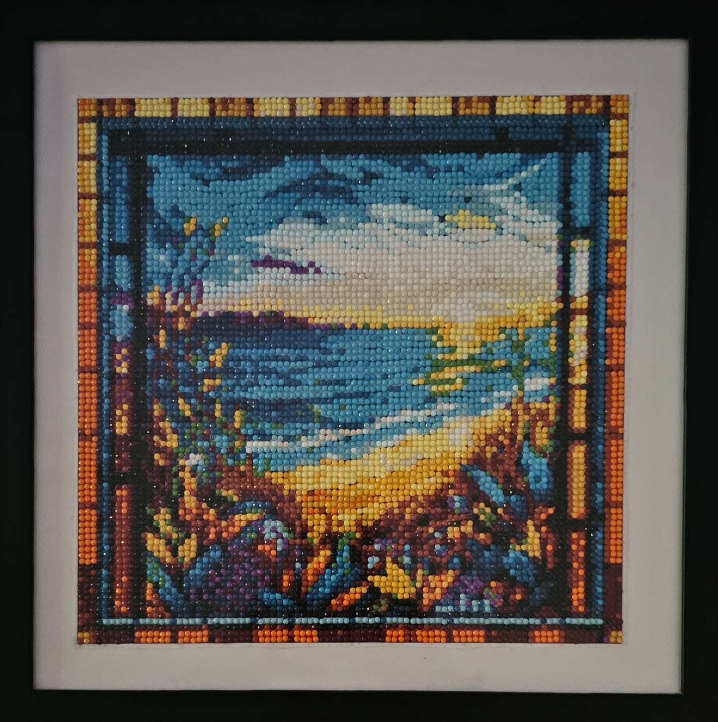 Groovy baby framed artwork - Coastal mosaic