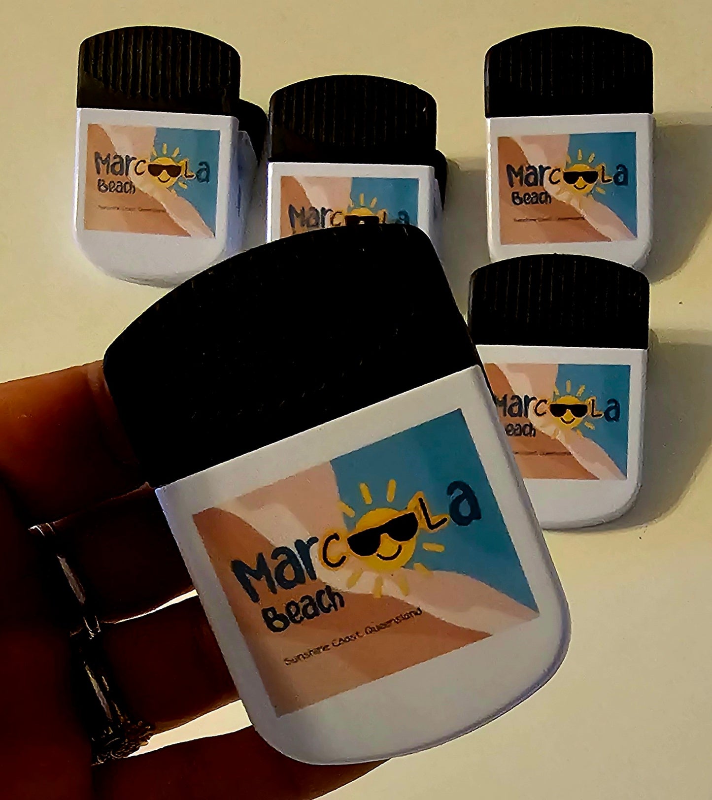 Marcoola Beach merchandise - Clip fridge magnets