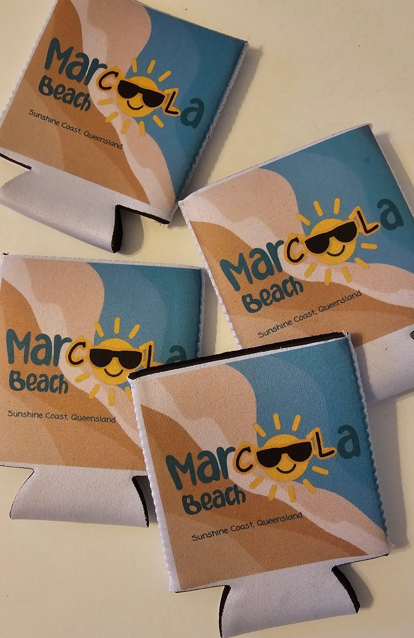 Marcoola Beach merchandise - Stubby coolers