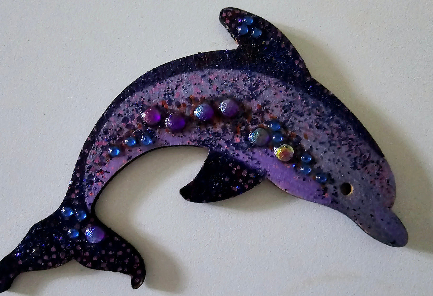 Wooden handmade fridge magnets - Wild (and free) dolphins