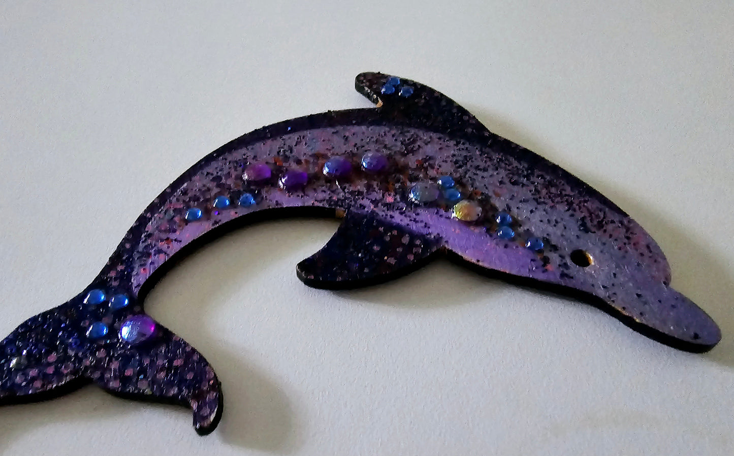Wooden handmade fridge magnets - Wild (and free) dolphins