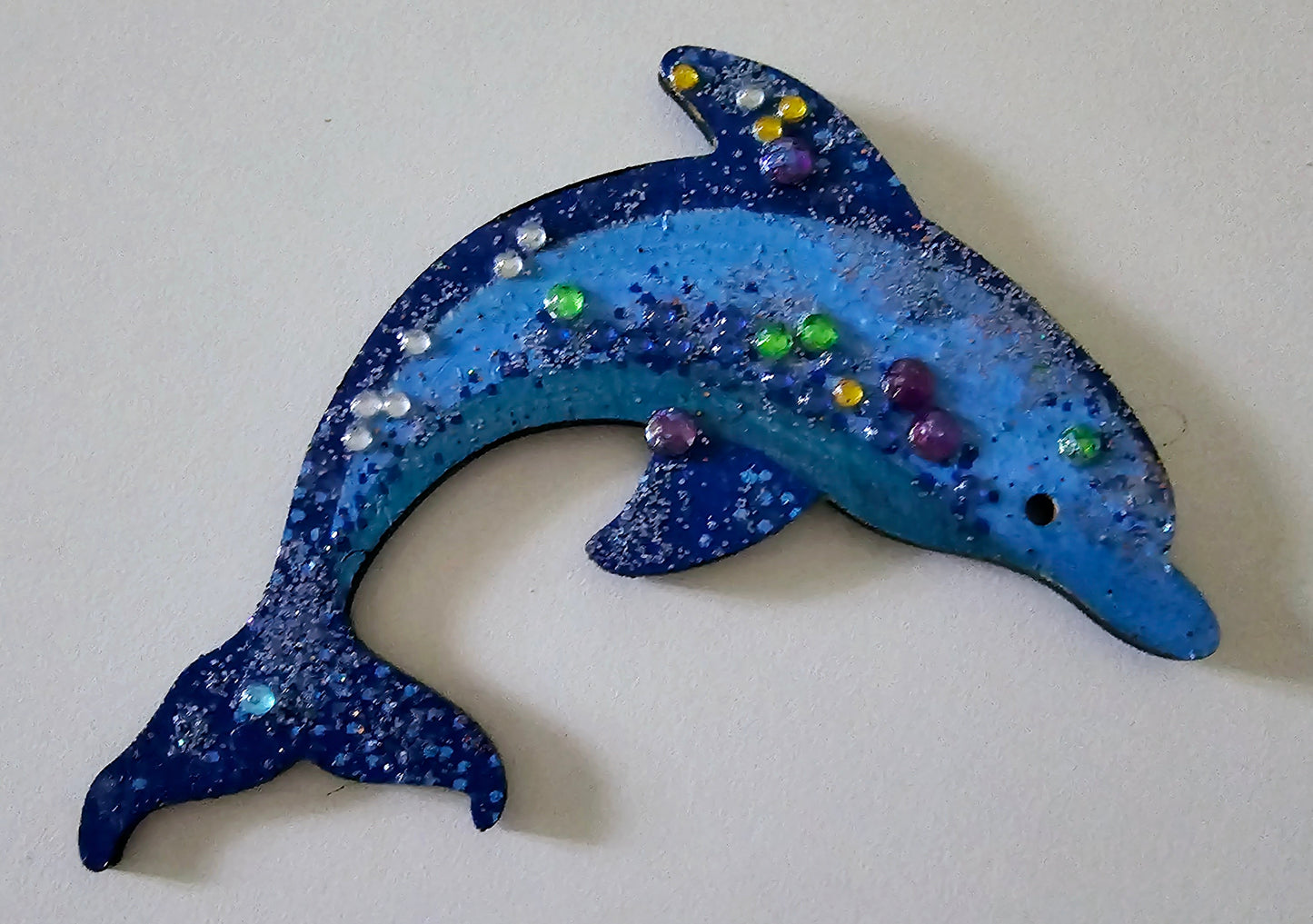 Wooden handmade fridge magnets - Wild (and free) dolphins