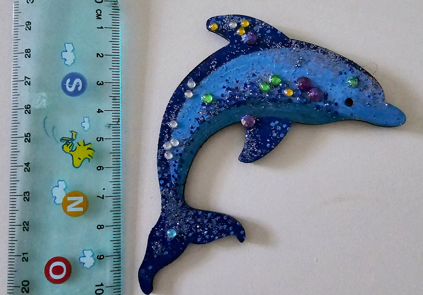 Wooden handmade fridge magnets - Wild (and free) dolphins