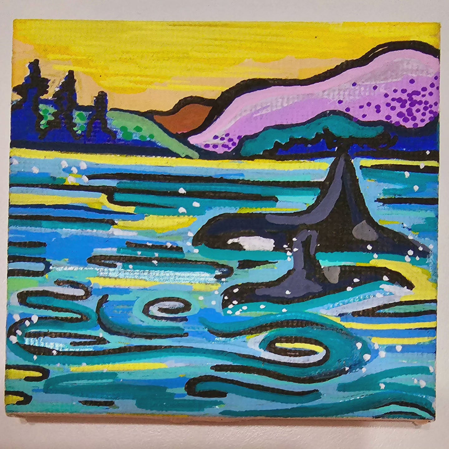 Mini oil paintings that advocate