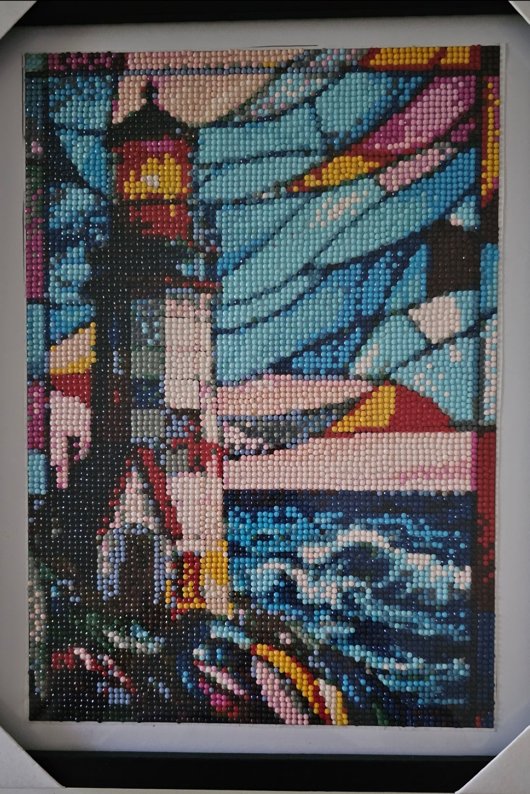 Groovy baby framed artwork - Lighthouse