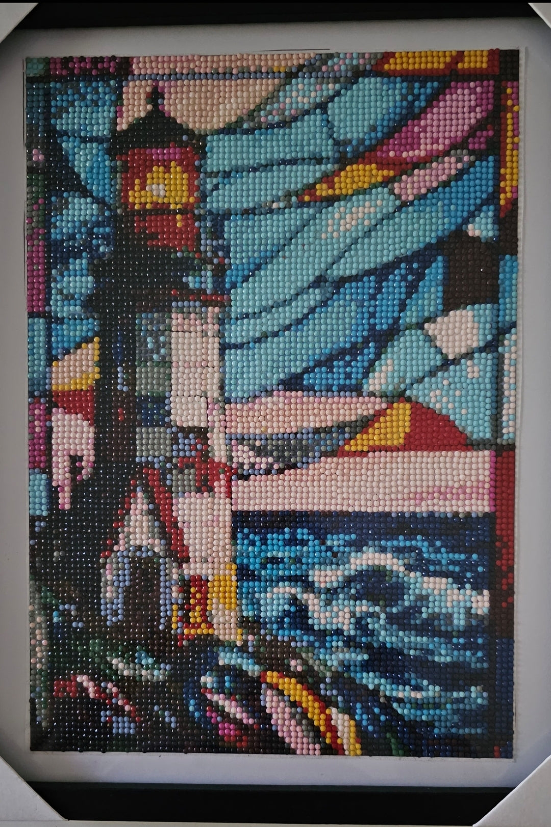 Groovy baby framed artwork - Lighthouse