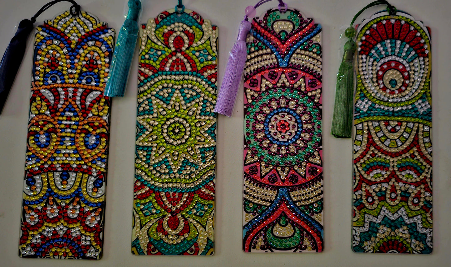 Boho mandala bookmarks