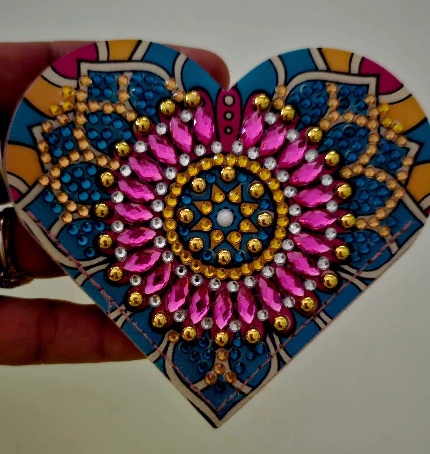 Boho heart bookmark