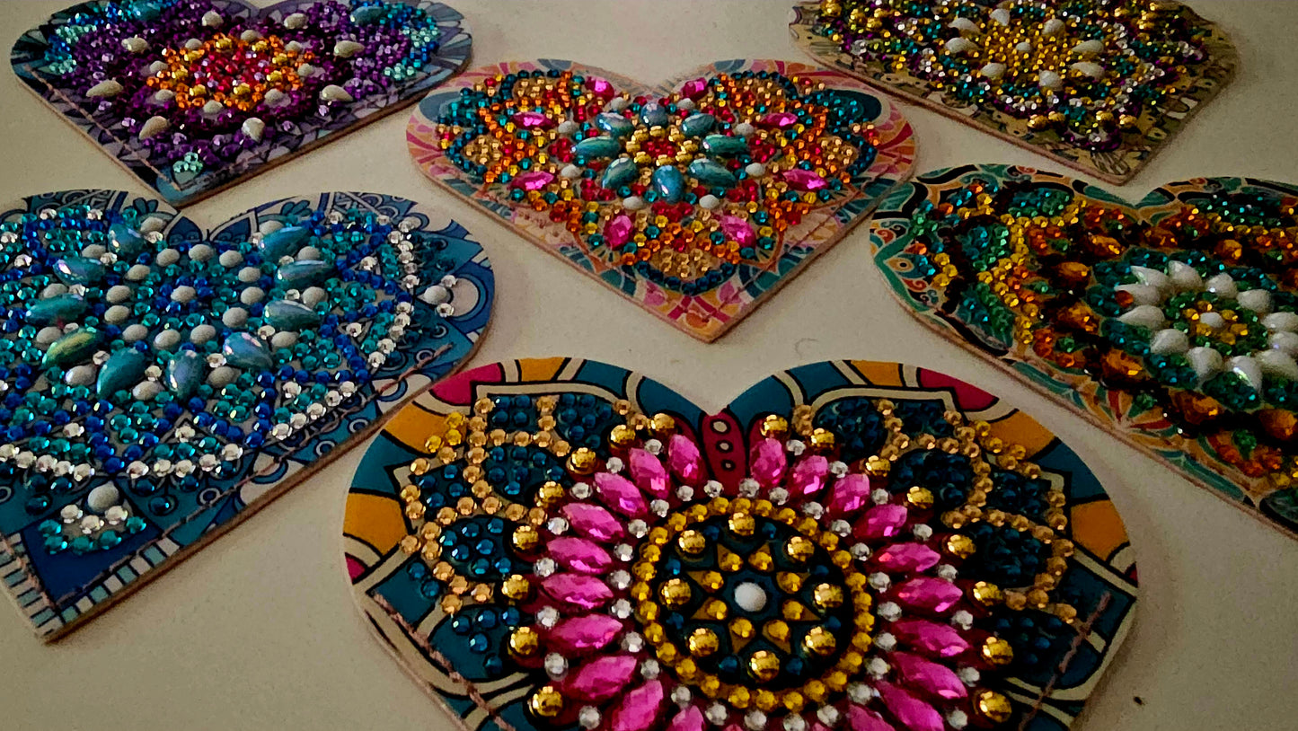 Boho heart bookmark