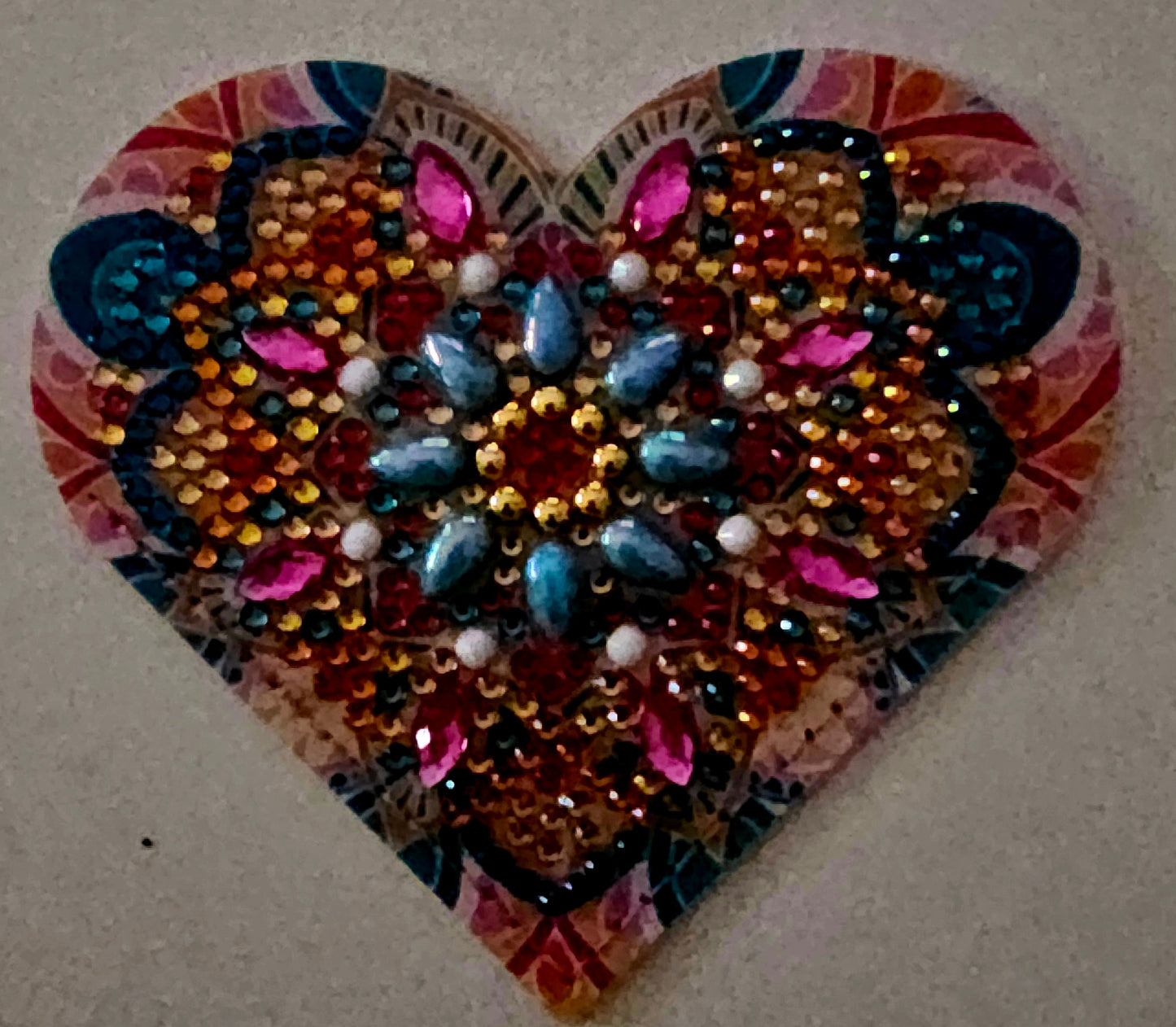 Boho heart bookmark