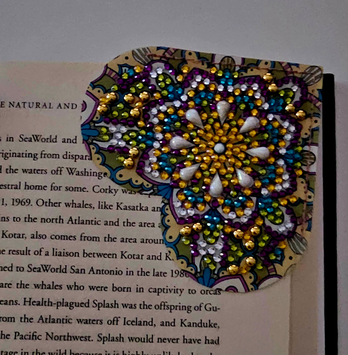 Boho heart bookmark