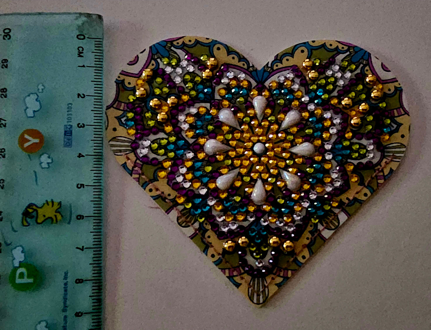 Boho heart bookmark